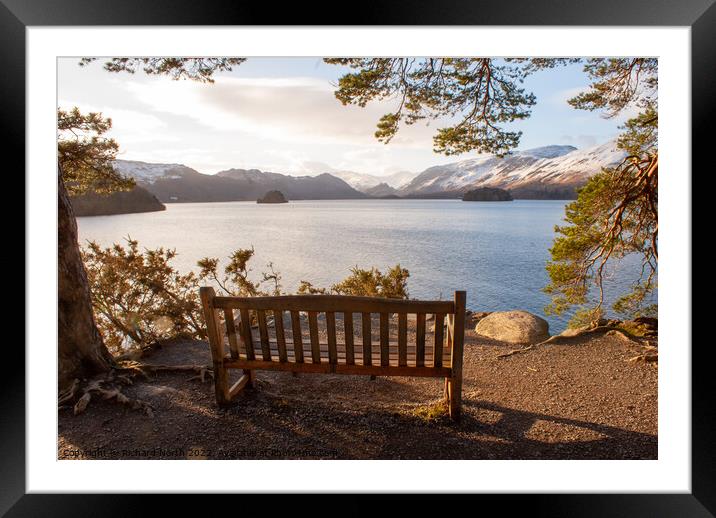 Serene Beauty of Lake District Framed Mounted Print by Richard North