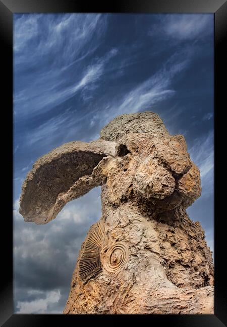 Sophie Ryder Rabbit 2 Framed Print by Glen Allen
