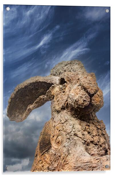 Sophie Ryder Rabbit 2 Acrylic by Glen Allen