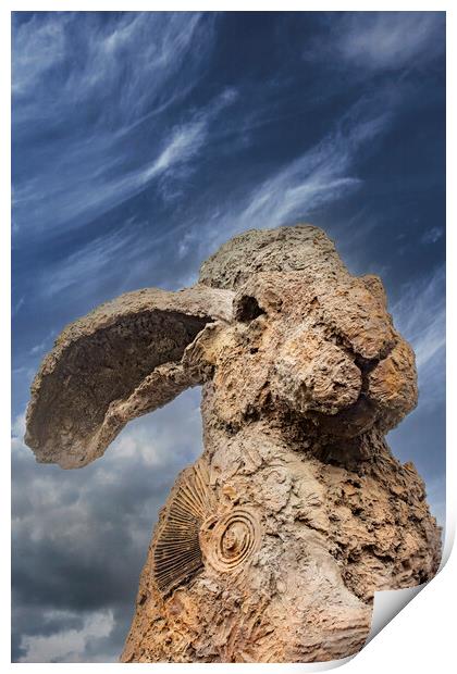 Sophie Ryder Rabbit 2 Print by Glen Allen