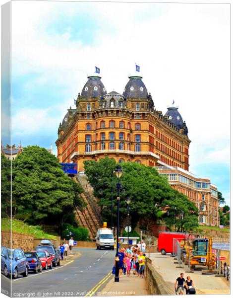 Grand Hotel, Scarborough, Yorkshire. Canvas Print by john hill