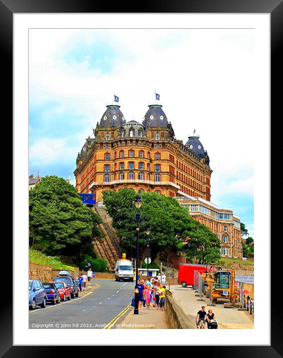 Grand Hotel, Scarborough, Yorkshire. Framed Mounted Print by john hill