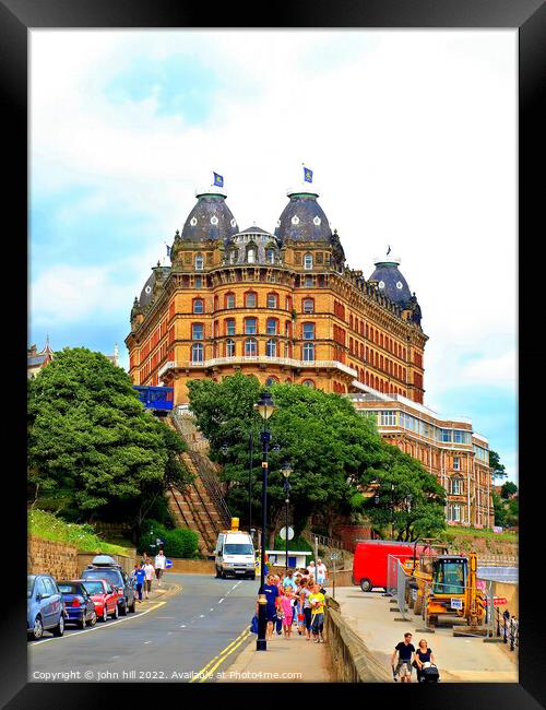 Grand Hotel, Scarborough, Yorkshire. Framed Print by john hill