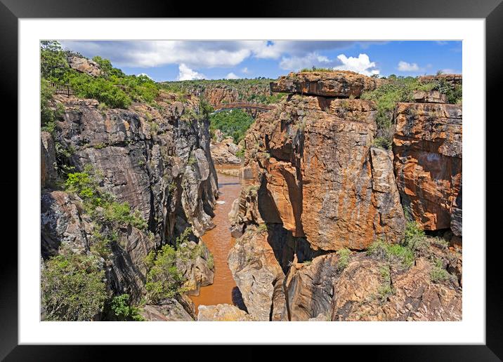 Bourke's Luck Potholes, South Africa Framed Mounted Print by Arterra 
