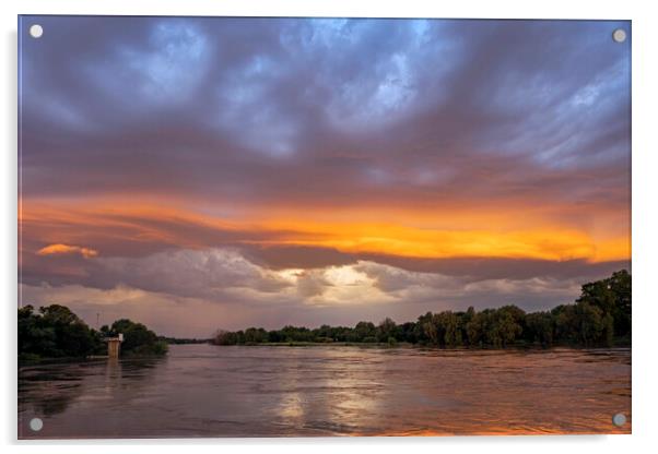 Orange River at Sunset Acrylic by Arterra 