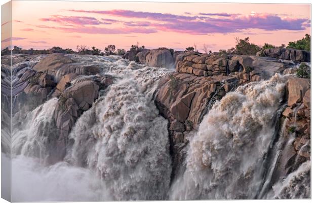 Augrabies Falls at Sunset Canvas Print by Arterra 