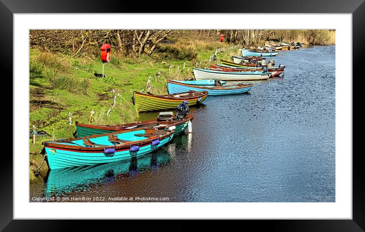 Killarney boats Framed Mounted Print by jim Hamilton