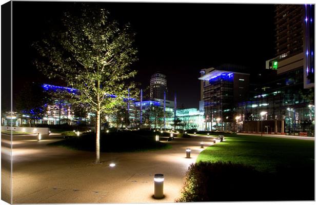 Salford Quays Media City Canvas Print by Wayne Molyneux