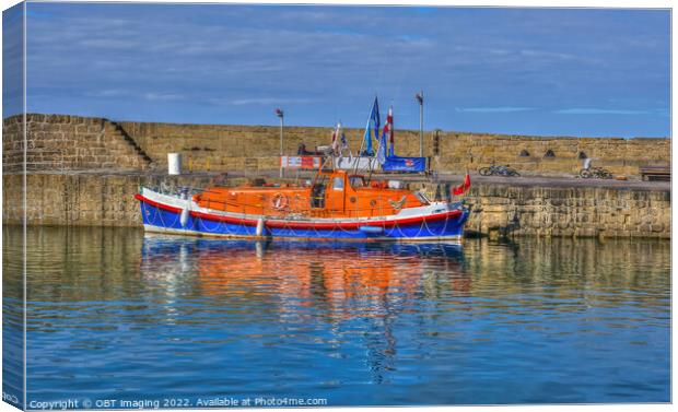 The Laura Moncur Buckie Life Boat 2018 Return Form Lowestoft Seen At Hopeman Morayshire Scotland Canvas Print by OBT imaging