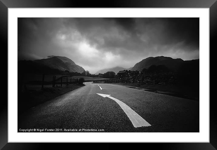 The arrow Framed Mounted Print by Creative Photography Wales