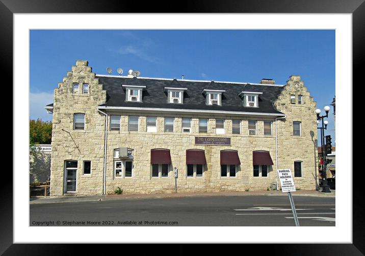 Cornerstone Bar and Grill Framed Mounted Print by Stephanie Moore