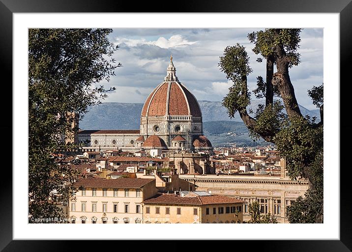 The Duomo Framed Mounted Print by Lynne Morris (Lswpp)