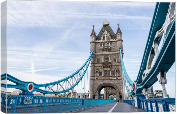 Tower Bridge after dawn Canvas Print by Jason Wells