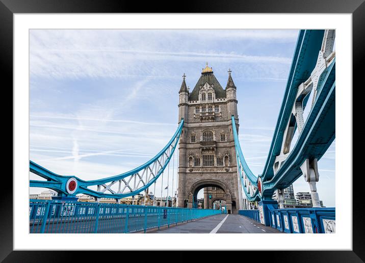 Tower Bridge after dawn Framed Mounted Print by Jason Wells