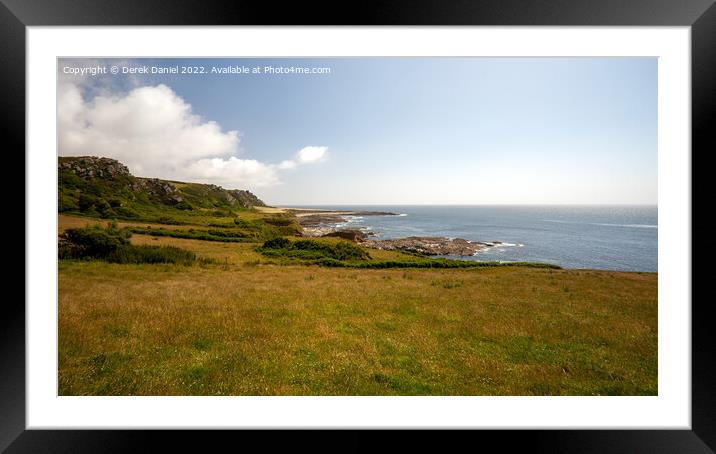 Wild and Rugged Devonshire Coastline Framed Mounted Print by Derek Daniel