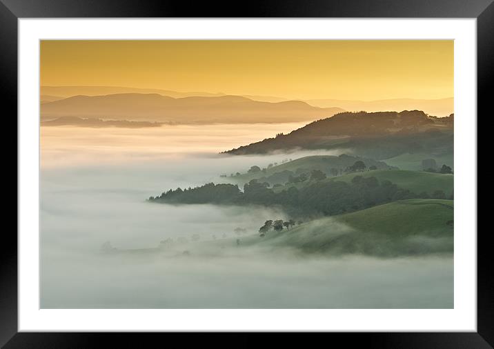 Eppynt Mist Framed Mounted Print by Ian Collins