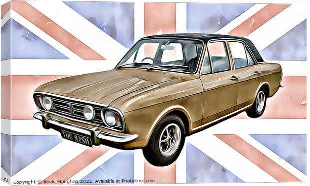 The Golden Era of Ford Cortina Canvas Print by Kevin Maughan