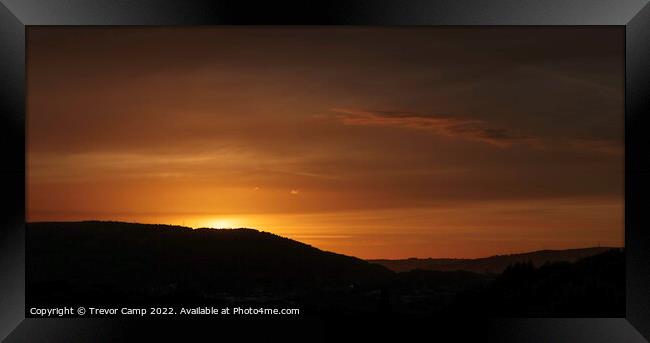 Airedale Sunset - 02 Framed Print by Trevor Camp