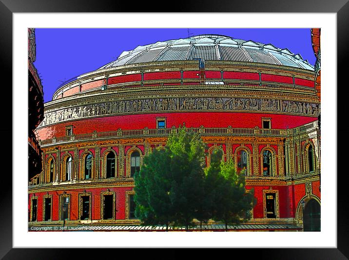 Royal Albert Hall, London Framed Mounted Print by Jeff Laurents