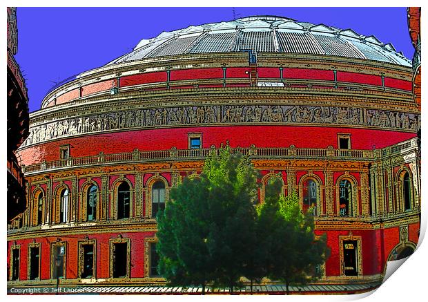 Royal Albert Hall, London Print by Jeff Laurents