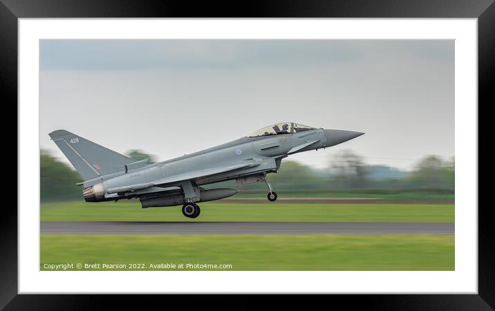 Eurofighter Typhoon  Framed Mounted Print by Brett Pearson
