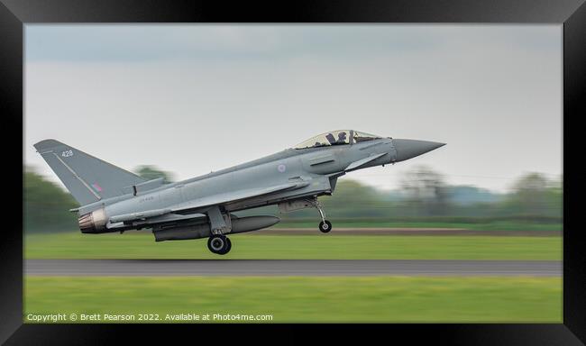 Eurofighter Typhoon  Framed Print by Brett Pearson