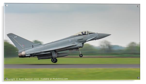 Eurofighter Typhoon  Acrylic by Brett Pearson