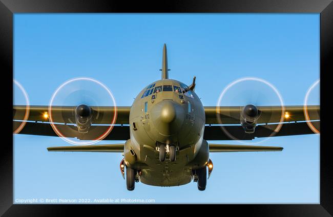 C-130 Hercules Framed Print by Brett Pearson