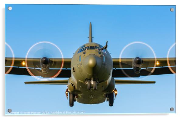 C-130 Hercules Acrylic by Brett Pearson