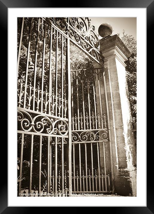 The Gates to.....? Framed Mounted Print by Andrew Berry