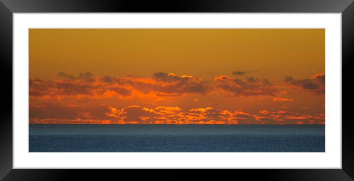 Ballito Sunrise Cloudscape Framed Mounted Print by Jeremy Hayden