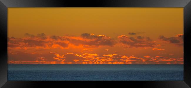 Ballito Sunrise Cloudscape Framed Print by Jeremy Hayden