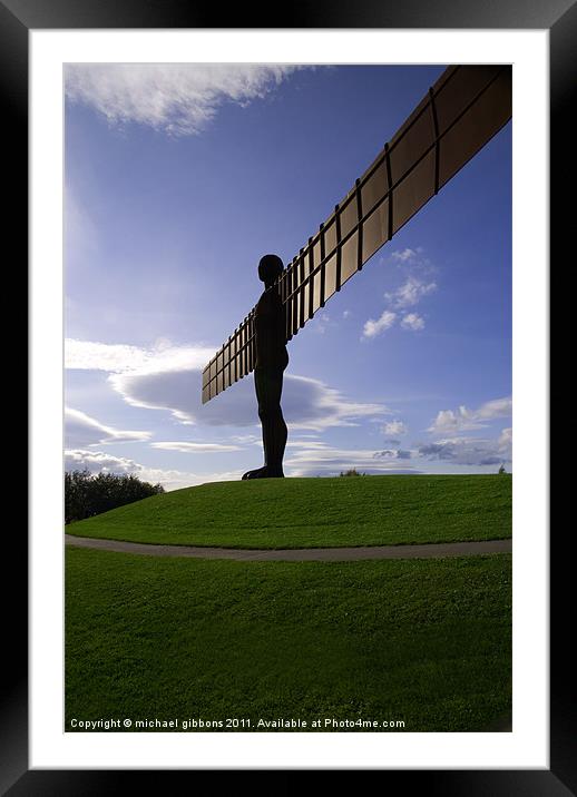 Angel of the North Framed Mounted Print by mick gibbons
