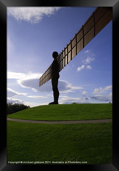 Angel of the North Framed Print by mick gibbons