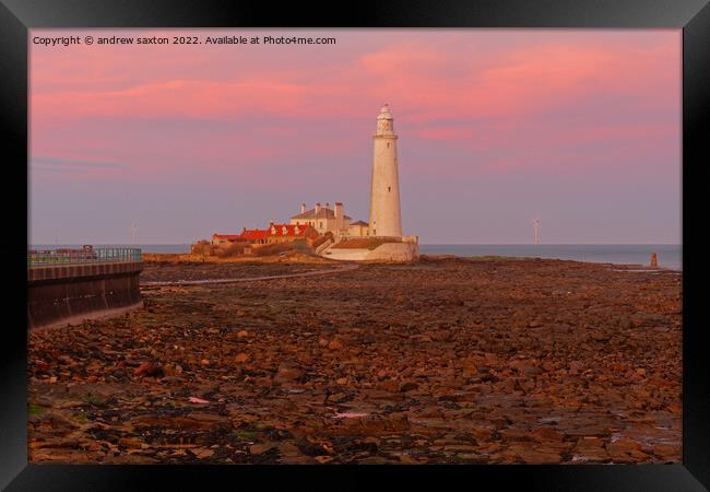 St Marys a colour Framed Print by andrew saxton