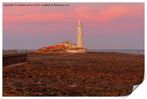 St Marys a colour Print by andrew saxton