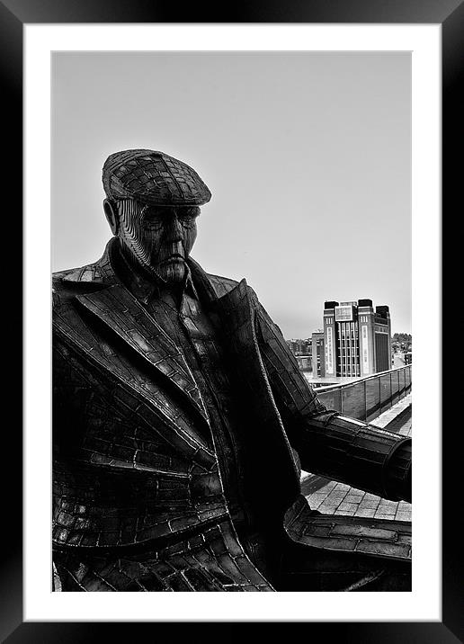 quayside sculpture Framed Mounted Print by Northeast Images