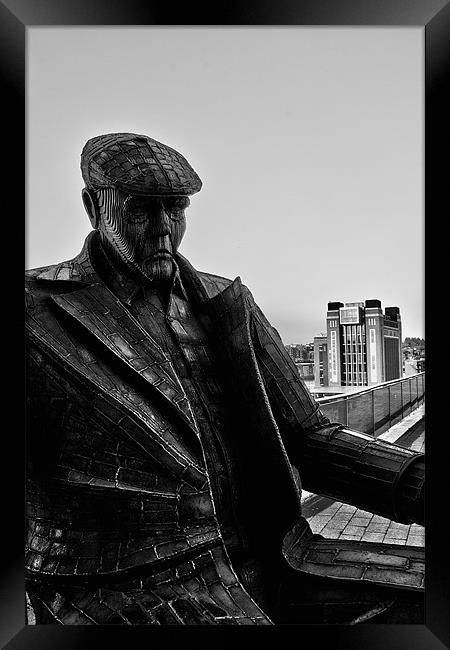 quayside sculpture Framed Print by Northeast Images