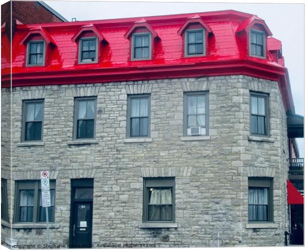 Red Roof Canvas Print by Stephanie Moore