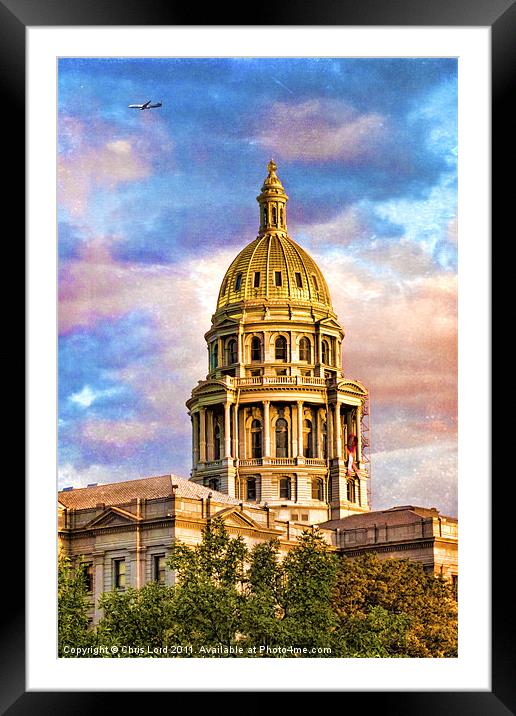 Capitol Dome at Sunset Framed Mounted Print by Chris Lord