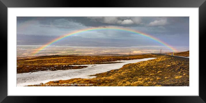 Rainbow Framed Mounted Print by David Hare
