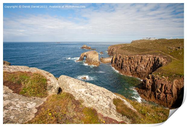 Lands End, Cornwall  Print by Derek Daniel