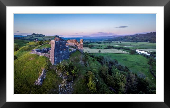 Dryslwyn Castle in South Wales Framed Mounted Print by Leighton Collins