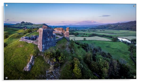 Dryslwyn Castle in South Wales Acrylic by Leighton Collins