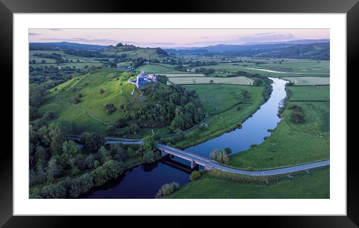 Dryslwyn Castle and the River Towy Framed Mounted Print by Leighton Collins