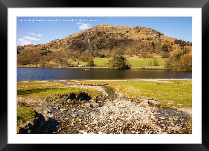 Rydal Water Lake District Outdoors Framed Mounted Print by Pearl Bucknall