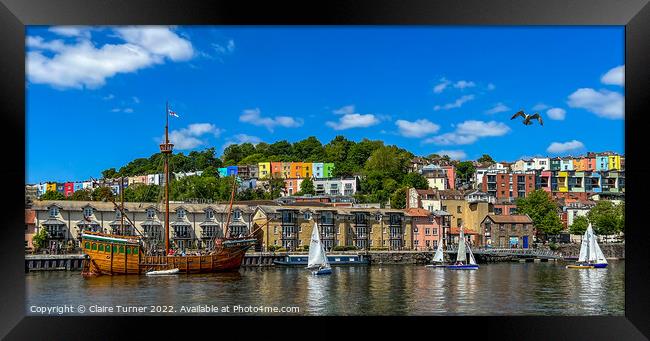 Beautiful boats in Bristol Framed Print by Claire Turner