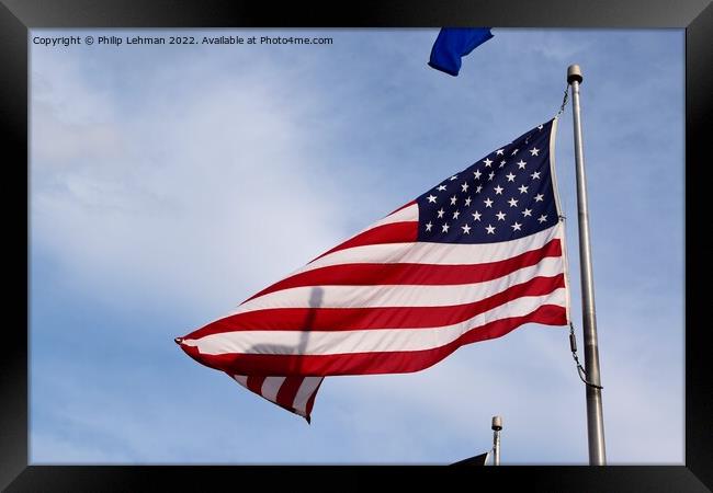 US Flag 2021 (1A) Framed Print by Philip Lehman