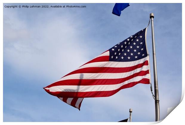 US Flag 2021 (1A) Print by Philip Lehman