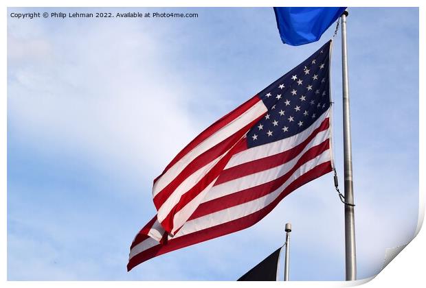 US Flag 2021 (4A) Print by Philip Lehman
